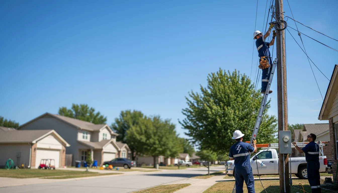 Residential electrician providing installation services in Warden, WA
